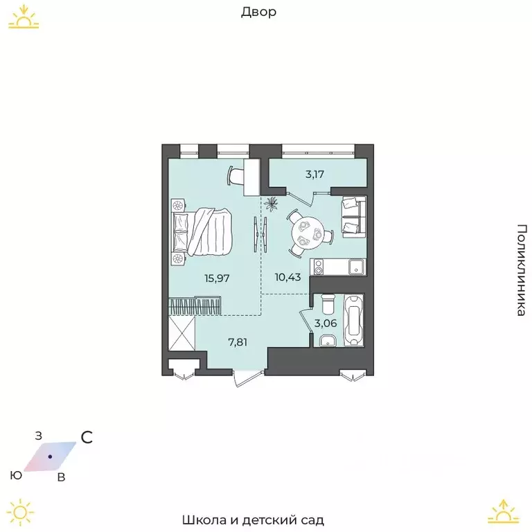 1-к кв. Иркутская область, Иркутский муниципальный округ, Маркова рп, ... - Фото 1