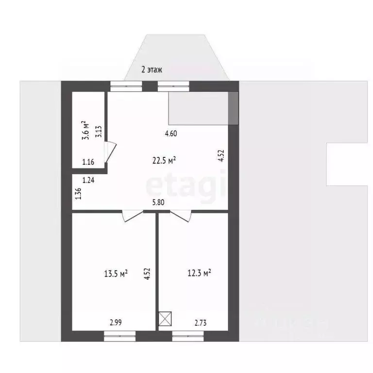 Дом в Пензенская область, Лунинский район, с. Большой Вьяс ул. ... - Фото 2