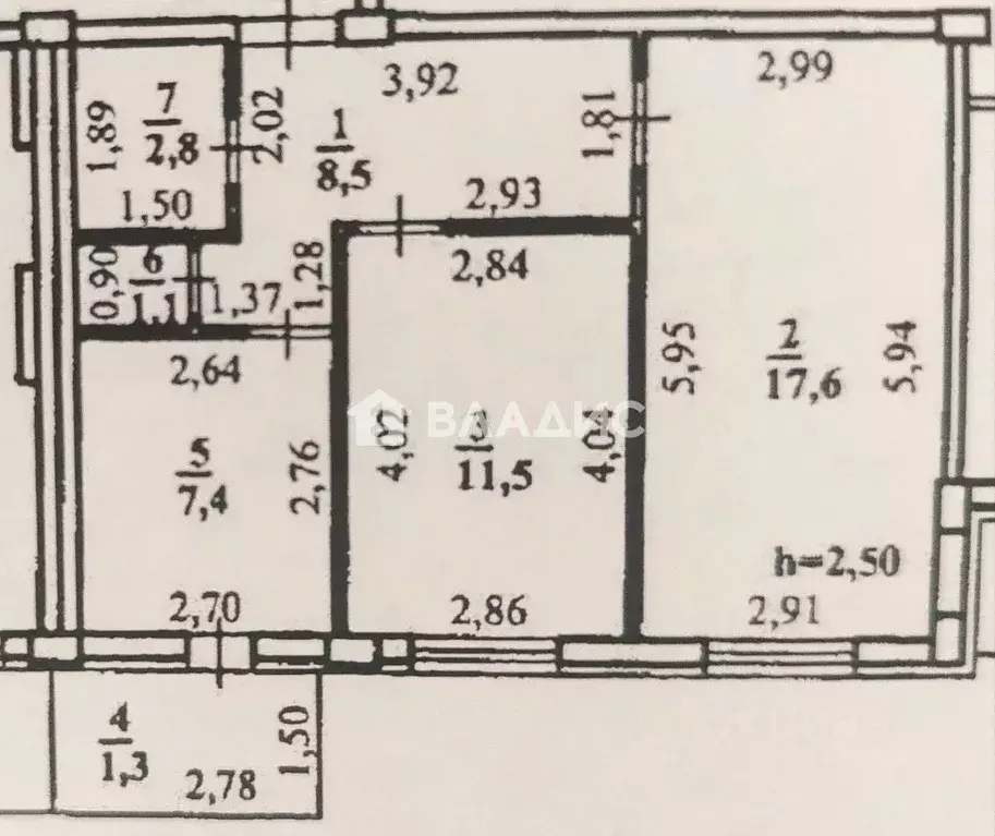 2-к кв. Башкортостан, Стерлитамак ул. Артема, 70 (50.2 м) - Фото 1