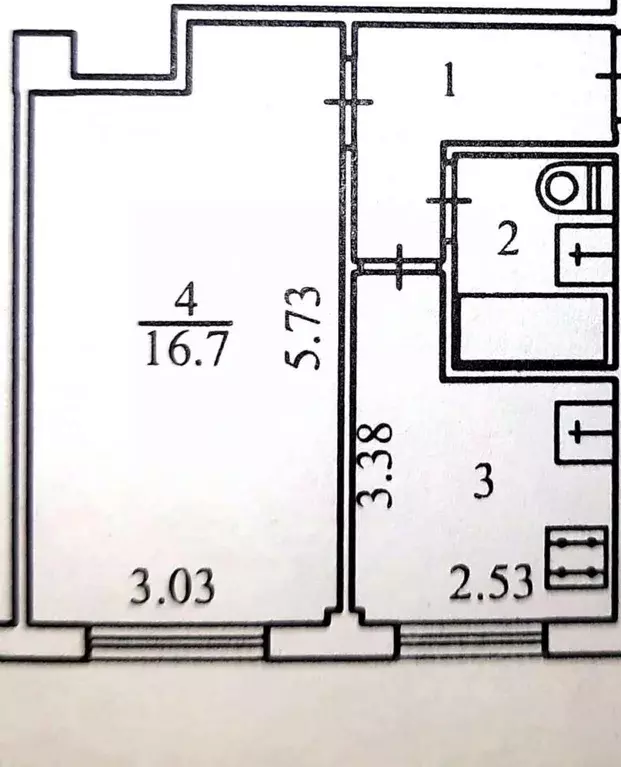 1-к кв. Калужская область, Калуга ул. Гурьянова, 37 (33.0 м) - Фото 2