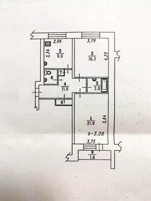 2-комнатная квартира: Омск, улица Орджоникидзе, 13 (66.1 м) - Фото 2