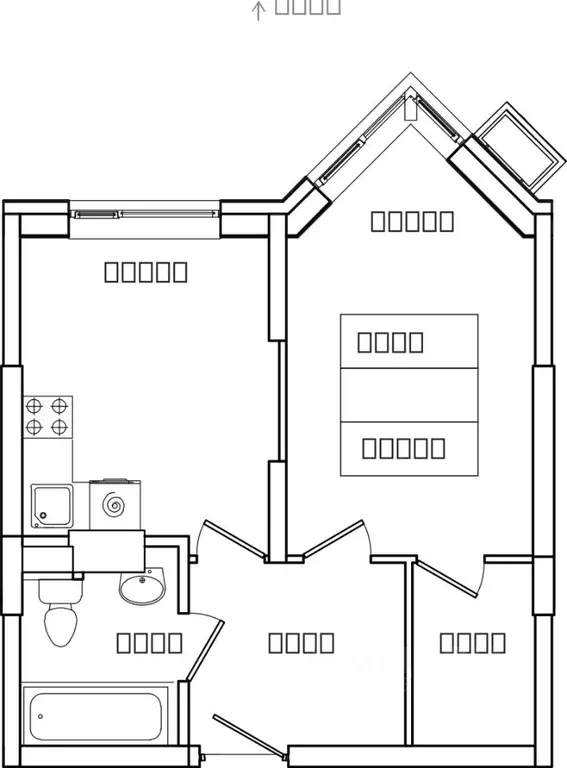 1-к кв. Московская область, Ленинский городской округ, д. Сапроново, ... - Фото 1