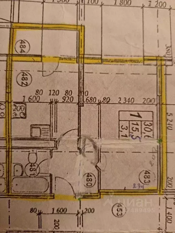 1-к кв. Краснодарский край, Анапа Крестьянская ул., 27к1 (30.6 м) - Фото 2