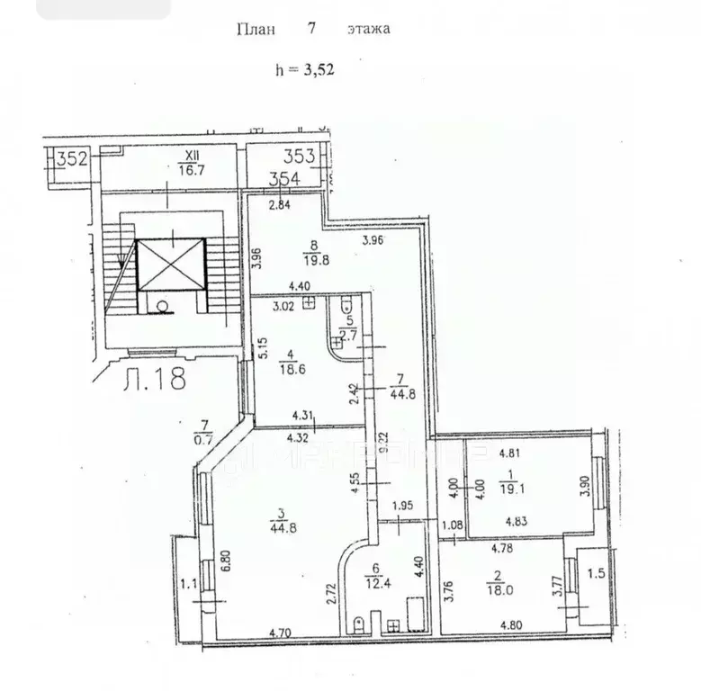 3-к кв. Санкт-Петербург ул. Композиторов, 10 (160.4 м) - Фото 2