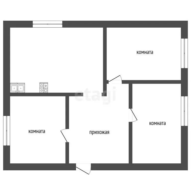Дом в Туринск, Социалистическая улица (49.8 м) - Фото 1
