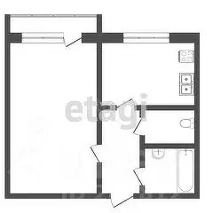1-к кв. Московская область, Озеры Коломна городской округ, ул. Ленина, ... - Фото 2