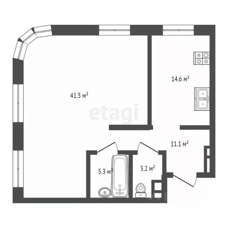 3-к кв. Москва ул. Нижние Мневники, 16к4 (75.7 м) - Фото 1