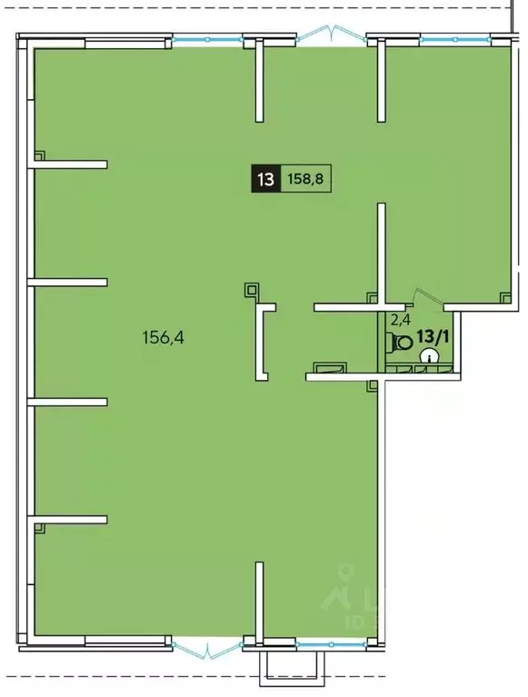 Помещение свободного назначения в Краснодарский край, Краснодар Догма ... - Фото 2