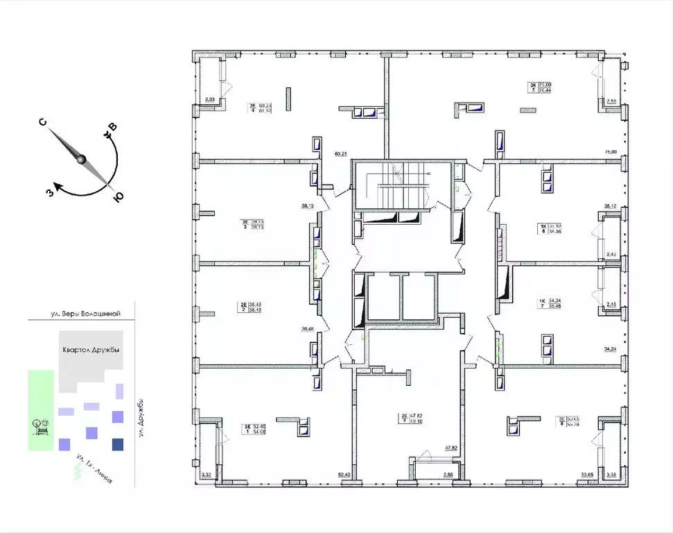 2-к кв. Кемеровская область, Кемерово ул. Дружбы, 11 (38.48 м) - Фото 2