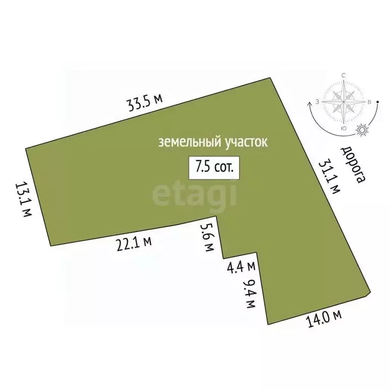 Участок в Тюменская область, Тюменский муниципальный округ, с. Луговое ... - Фото 1