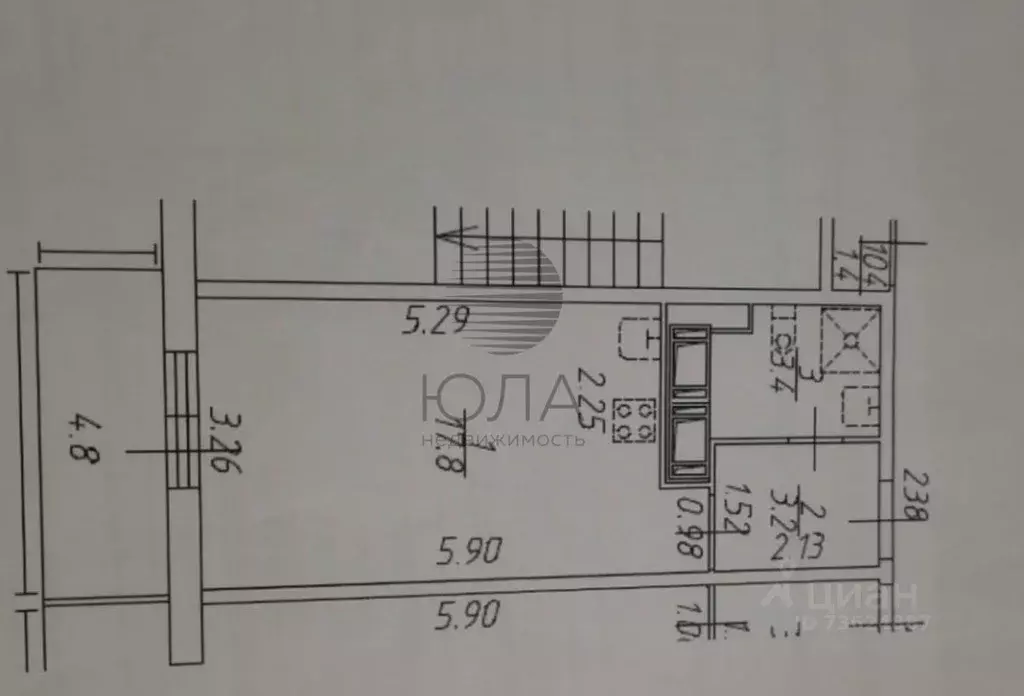 Студия Санкт-Петербург Комендантский просп., 66к3 (24.7 м) - Фото 2