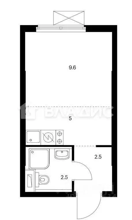 Квартира, студия, 19.8 м - Фото 1