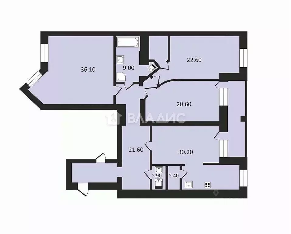 4-к кв. Нижегородская область, Нижний Новгород ул. Дунаева, 8 (160.0 ... - Фото 2