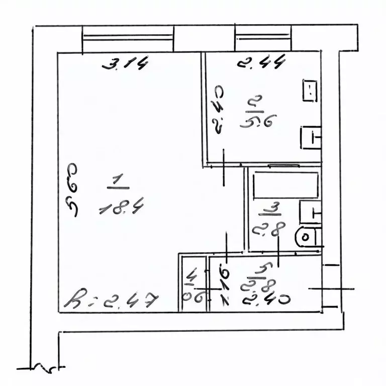 1-к кв. Карелия, Петрозаводск ул. Антикайнена, 13 (30.2 м) - Фото 2
