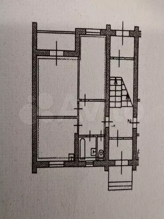 2-к. квартира, 52,3 м, 1/3 эт. - Фото 0