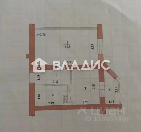 1-к кв. Волгоградская область, Волгоград Аэрофлотская ул., 62 (37.8 м) - Фото 2