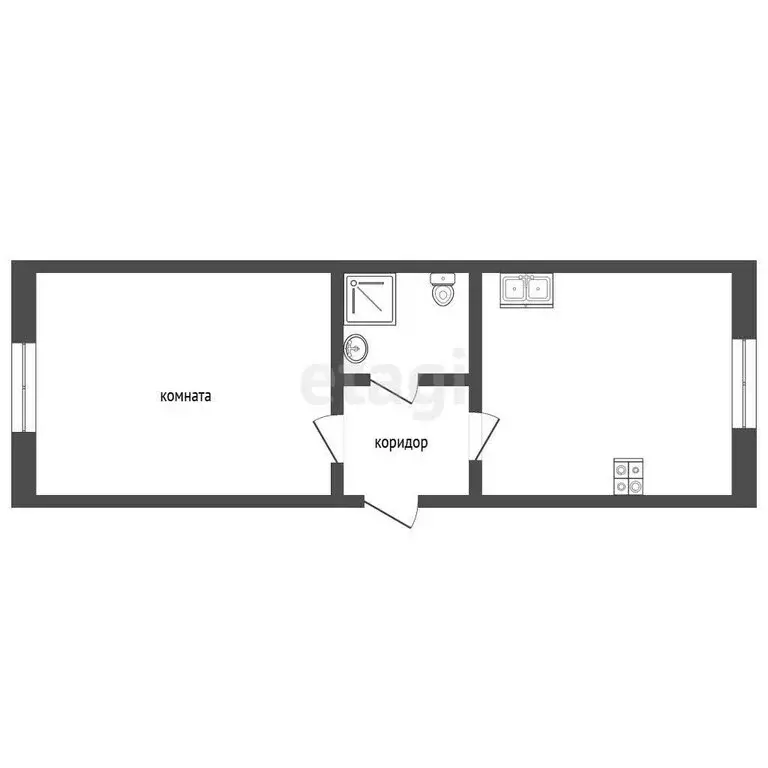 1-комнатная квартира: Камышлов, Советская улица, 62 (30 м) - Фото 1