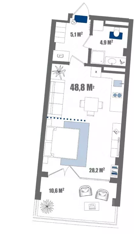 1-к кв. Крым, Судак ул. Набережная, 75 (48.8 м) - Фото 1