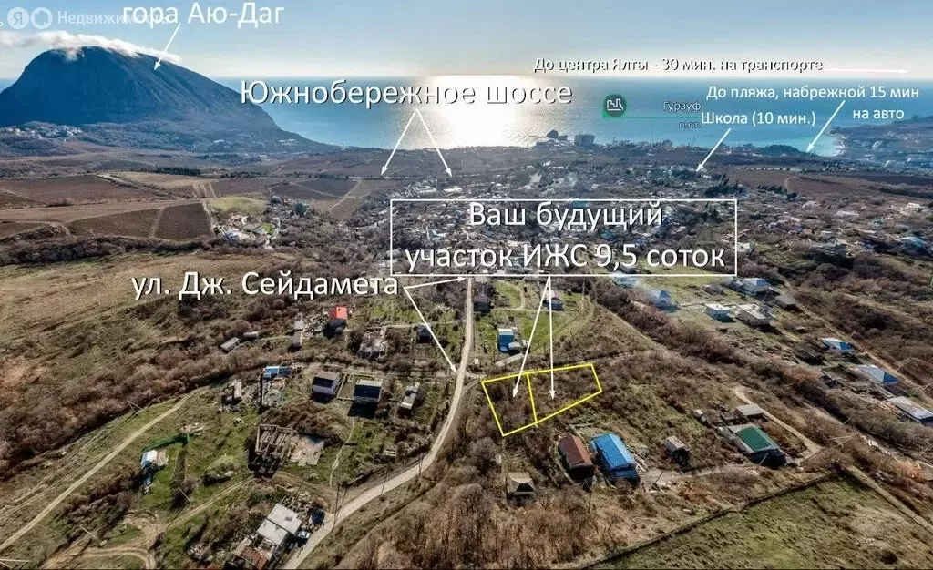 Участок в Краснокаменка, улица имени Исмаила Гаспринского (9.5 м) - Фото 1
