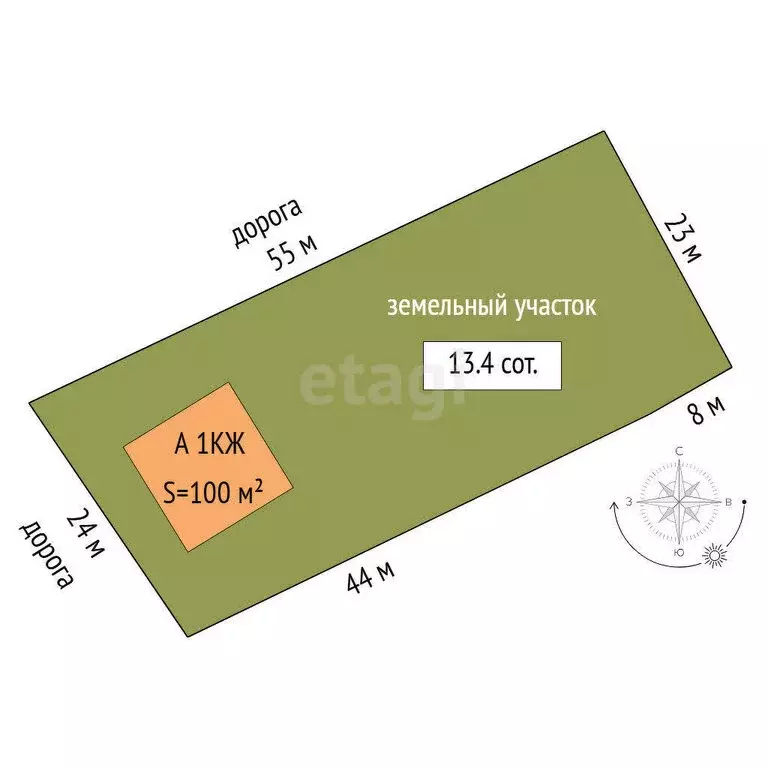 Участок в Луговской, Советская улица (13.4 м) - Фото 1