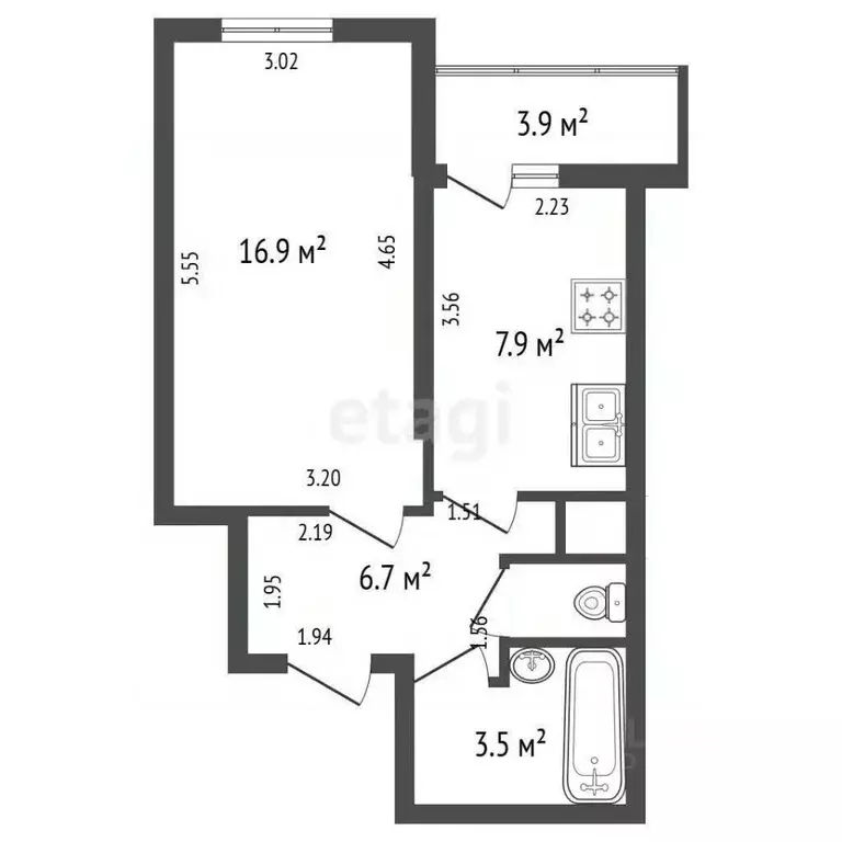 1-к кв. Санкт-Петербург Рыбацкий просп., 18к2 (36.3 м) - Фото 2
