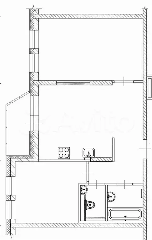 2-к. квартира, 60 м, 2/19 эт. - Фото 0