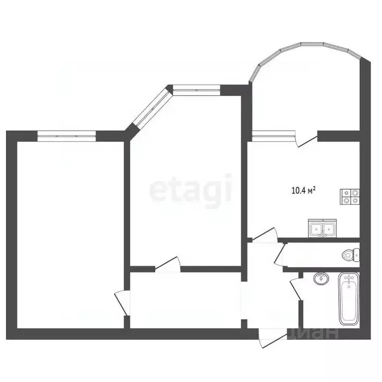 2-к кв. Московская область, Химки Молодежная ул., 64 (62.0 м) - Фото 2