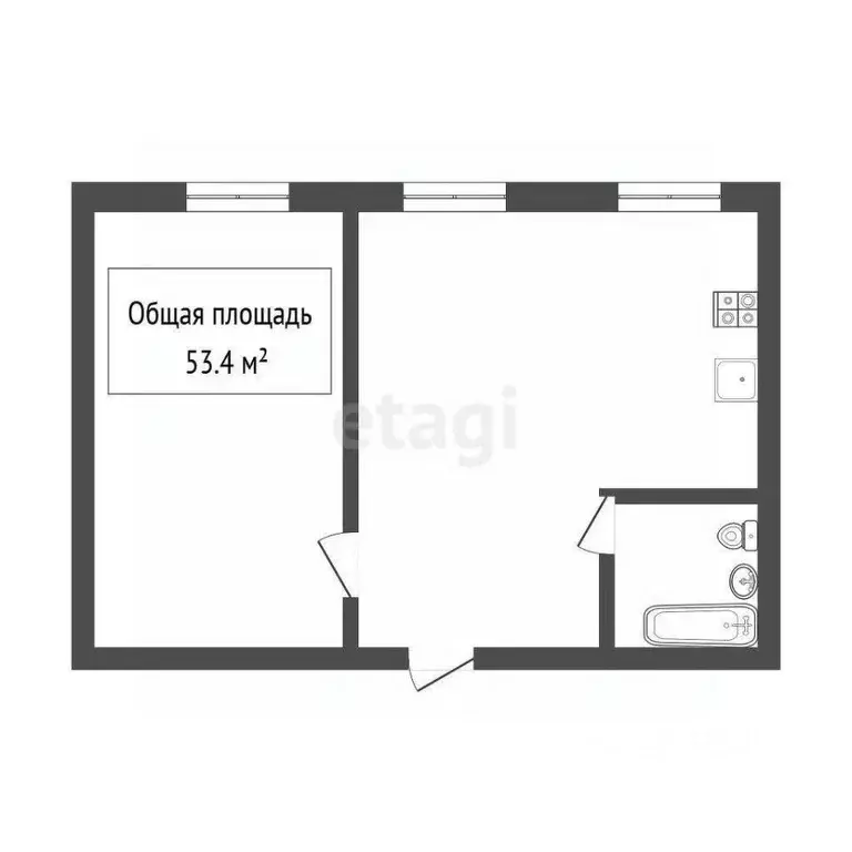 2-к кв. Новосибирская область, Новосибирск ул. Вокзальная магистраль, ... - Фото 1