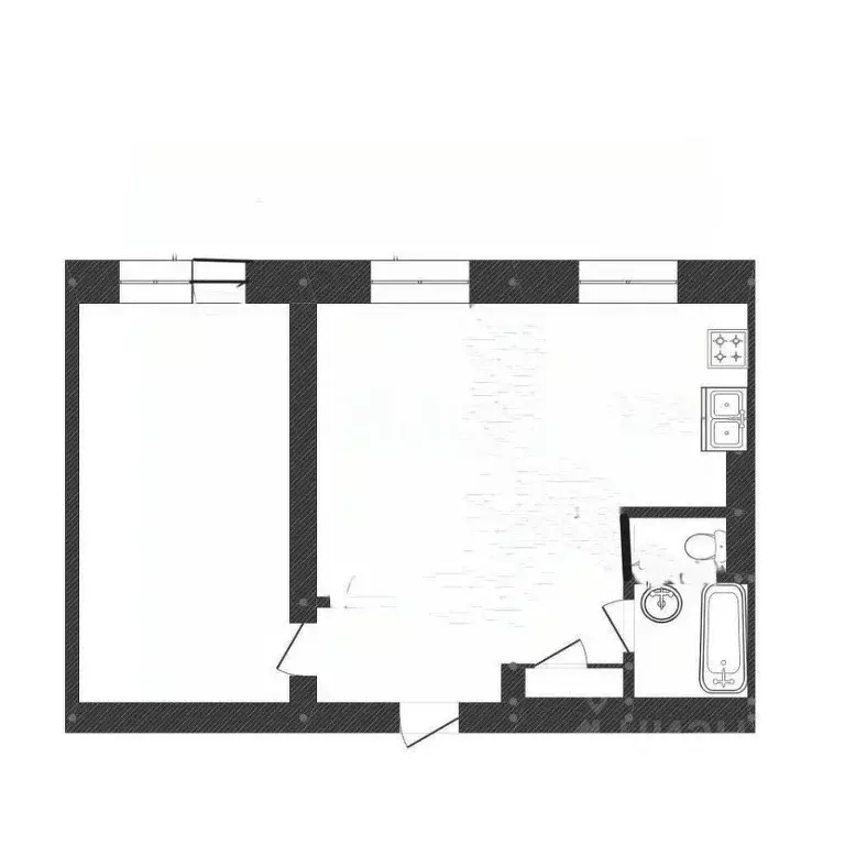 2-к кв. Иркутская область, Иркутск Депутатская ул., 11 (42.2 м) - Фото 2