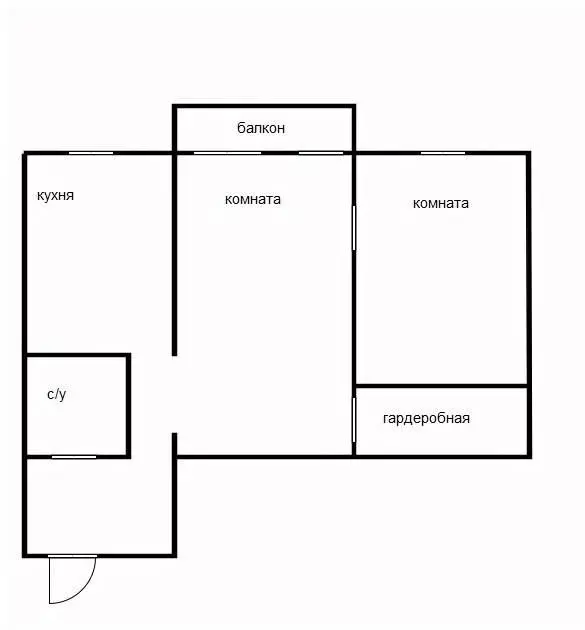 2-к кв. Приморский край, Уссурийск ул. Некрасова, 82А (41.0 м) - Фото 2