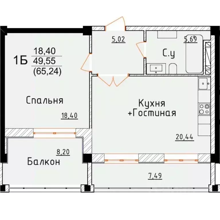 1-к кв. Дагестан, Дербент ул. Графа Воронцова, 78скА-5 (65.24 м) - Фото 0