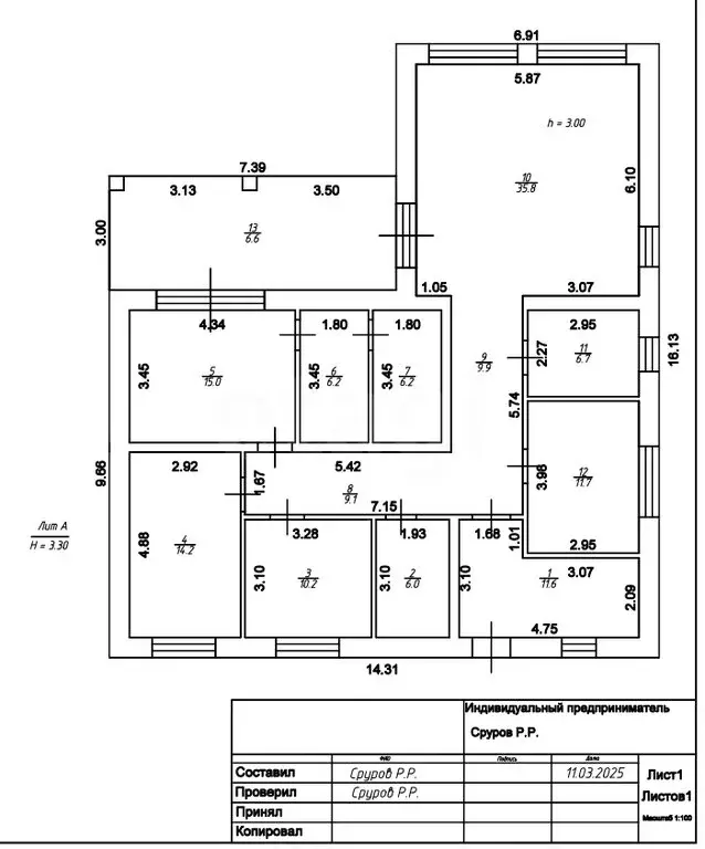 Дом в деревня Макаровка, Медовая улица (174.1 м) - Фото 1