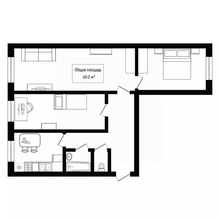 3-к кв. Алтай, Горно-Алтайск Коммунистический просп. (60.0 м) - Фото 2