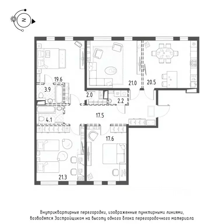 4-к кв. Санкт-Петербург Лисичанская ул., 15 (129.0 м) - Фото 0