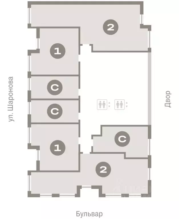 2-к кв. Омская область, Омск  (71.2 м) - Фото 2
