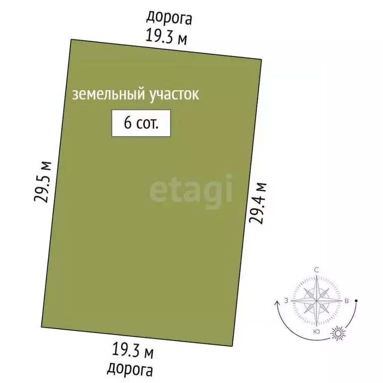 Участок в Крым, Симферопольский район, с. Мирное 1563 (6.0 сот.) - Фото 1