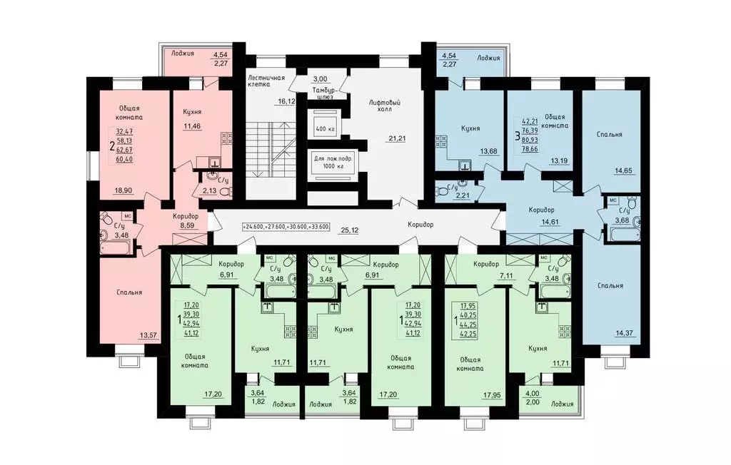 2-комнатная квартира: Уфа, улица Михаила Зайцева, 6 (61.2 м) - Фото 2