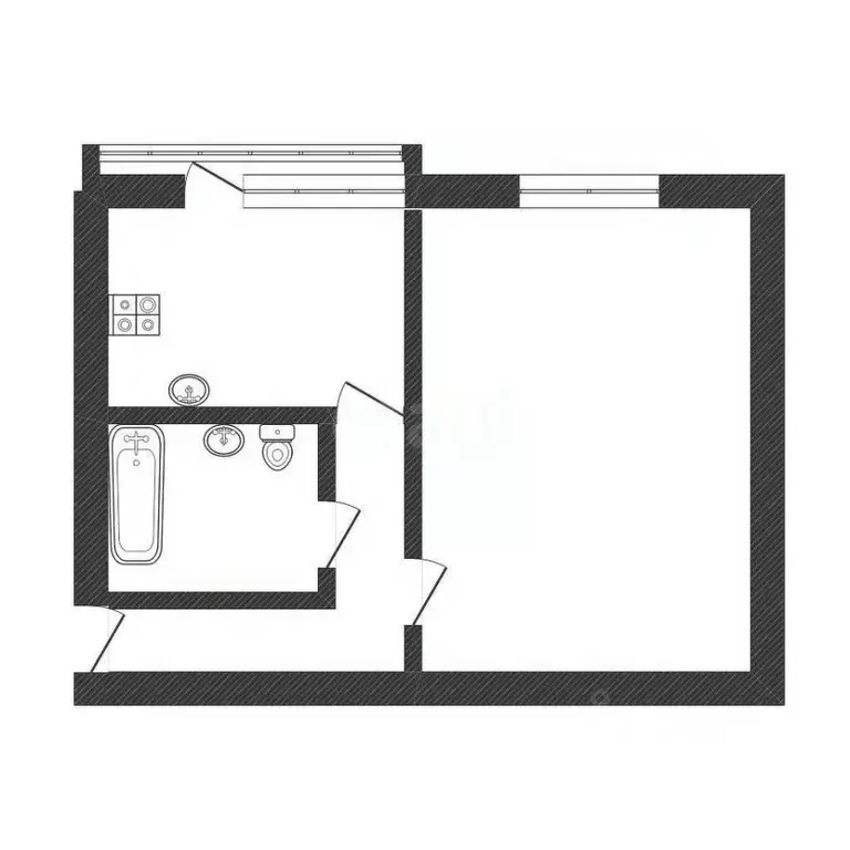1-к кв. Смоленская область, Сафоново ул. Энгельса, 26 (37.0 м) - Фото 0
