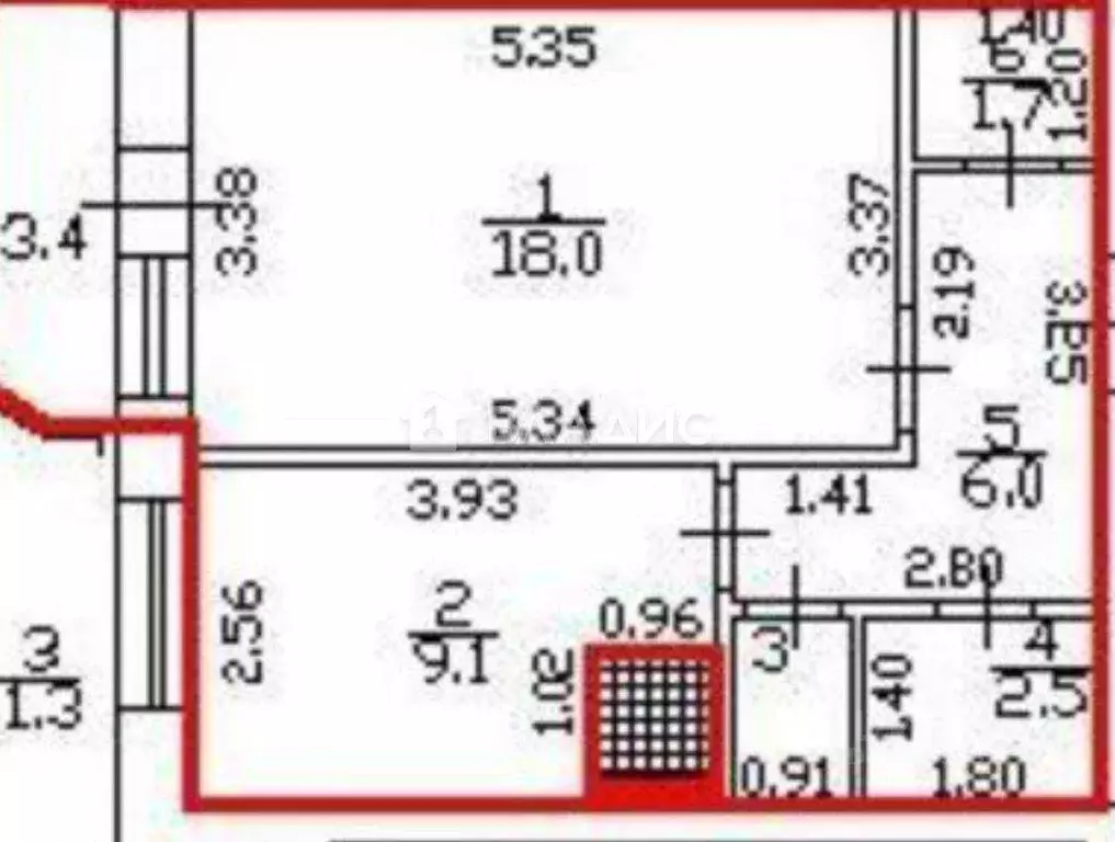 1-к кв. Санкт-Петербург Пулковское ш., 40К3 (39.0 м) - Фото 2