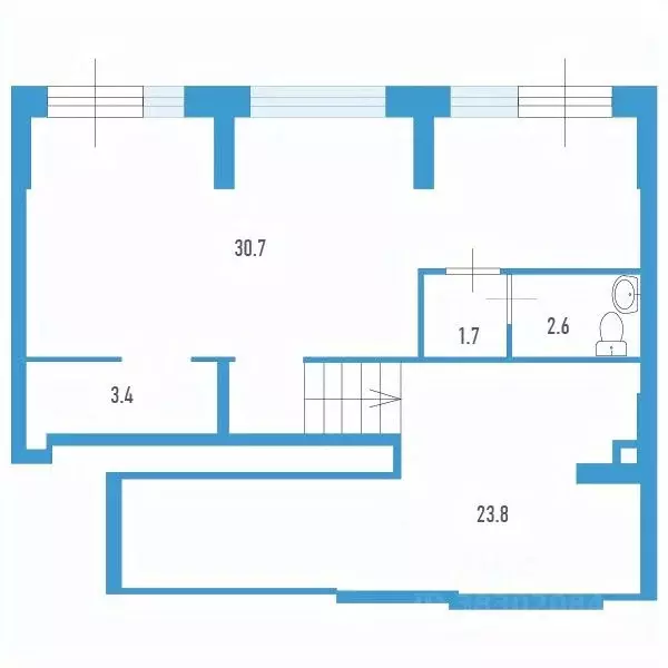 Студия Санкт-Петербург ул. Вадима Шефнера, 4 (62.2 м) - Фото 0