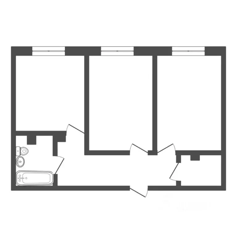 2-к кв. Тюменская область, Тюменский район, с. Горьковка ул. Светлая, ... - Фото 1