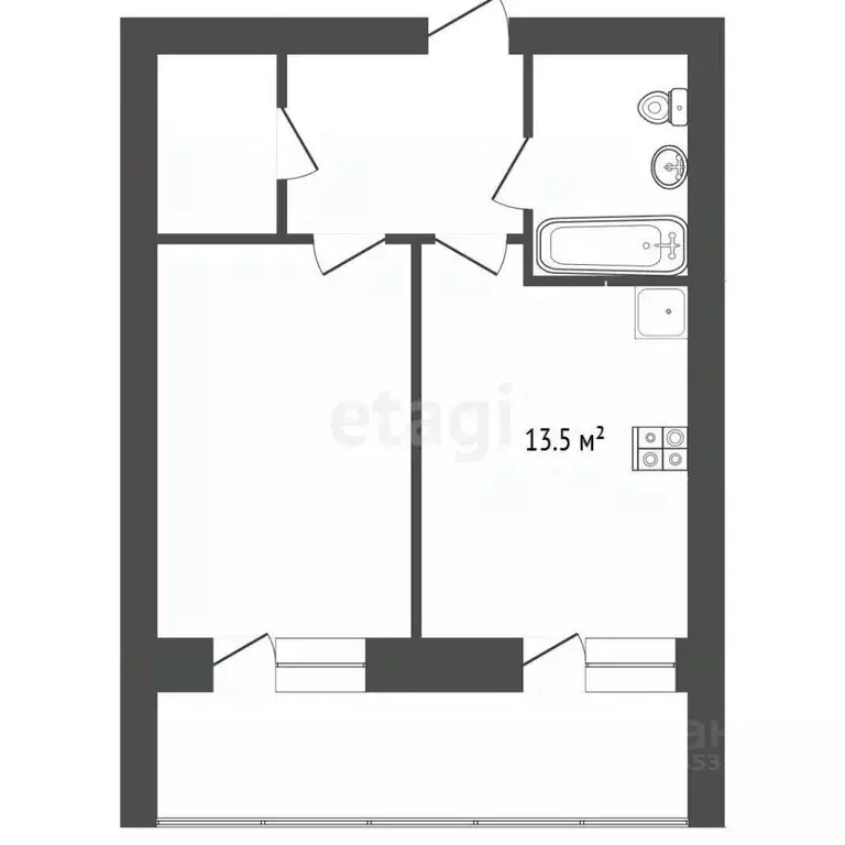 1-к кв. Алтайский край, Барнаул тракт Павловский, 196к3 (31.8 м) - Фото 2