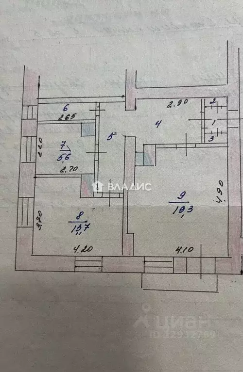 2-к кв. Пензенская область, Каменка ул. Строительная, 5 (53.7 м) - Фото 2