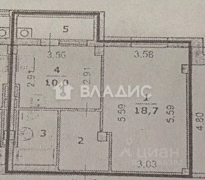 1-к кв. Белгородская область, Белгород ул. Виктора Лосева, 23 (37.6 м) - Фото 2
