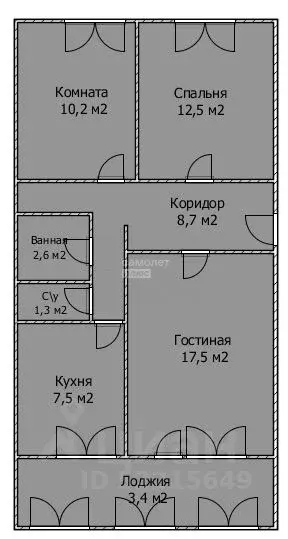 3-к кв. Башкортостан, Стерлитамак Михайловский мкр, ул. Шафиева, 15 ... - Фото 1