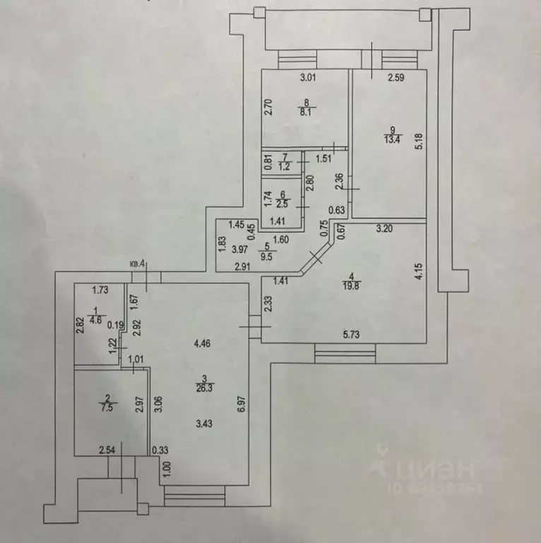 3-к кв. Кировская область, Киров Солнечная ул., 16 (102.0 м) - Фото 1