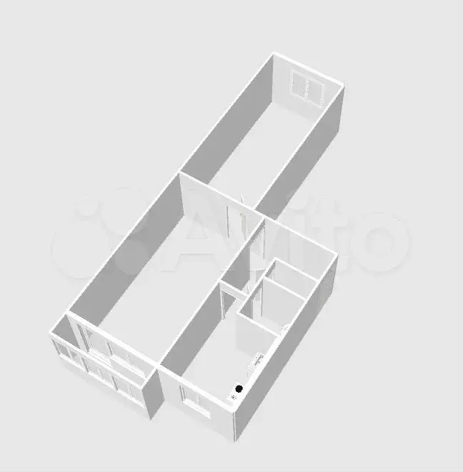 2-к. квартира, 43,7 м, 4/5 эт. - Фото 1