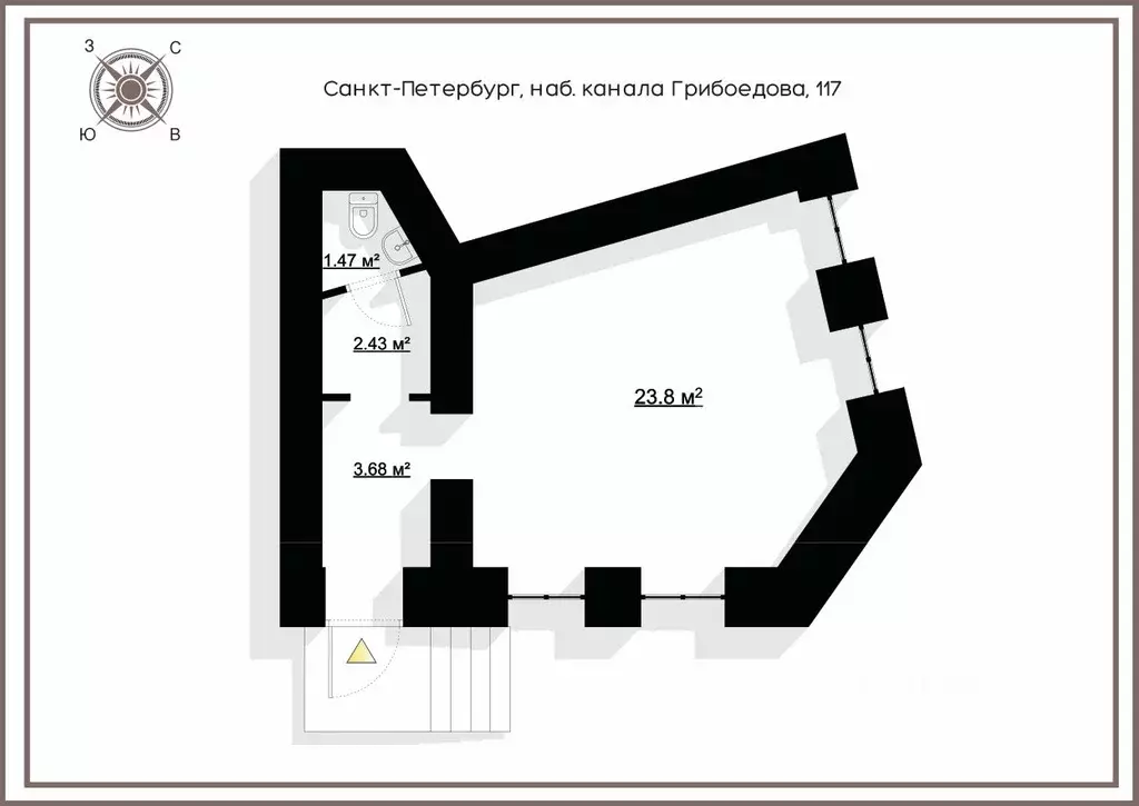 Помещение свободного назначения в Санкт-Петербург наб. Канала ... - Фото 2