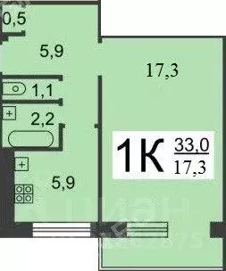 1-к кв. Нижегородская область, Нижний Новгород ул. Дьяконова, 40к2 ... - Фото 1