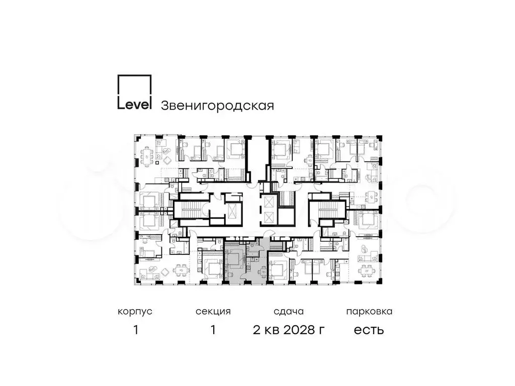 1-к. квартира, 38,3 м, 42/48 эт. - Фото 1